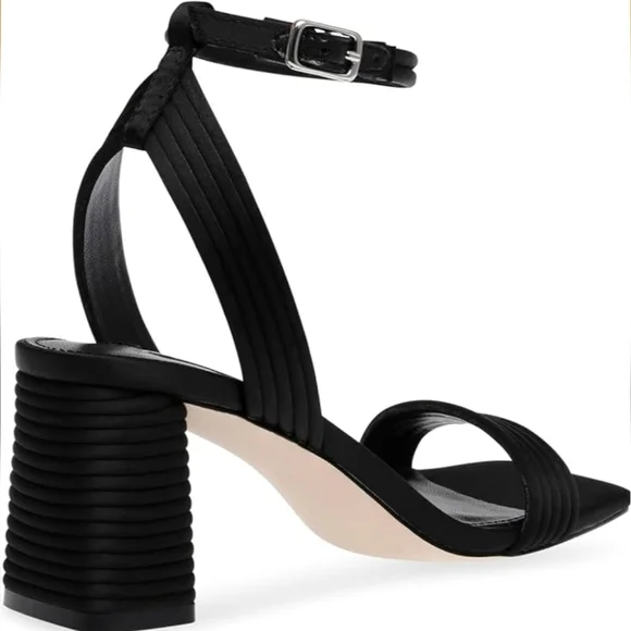Steve Madden Black Strappy Heels - Picture 3 of 13